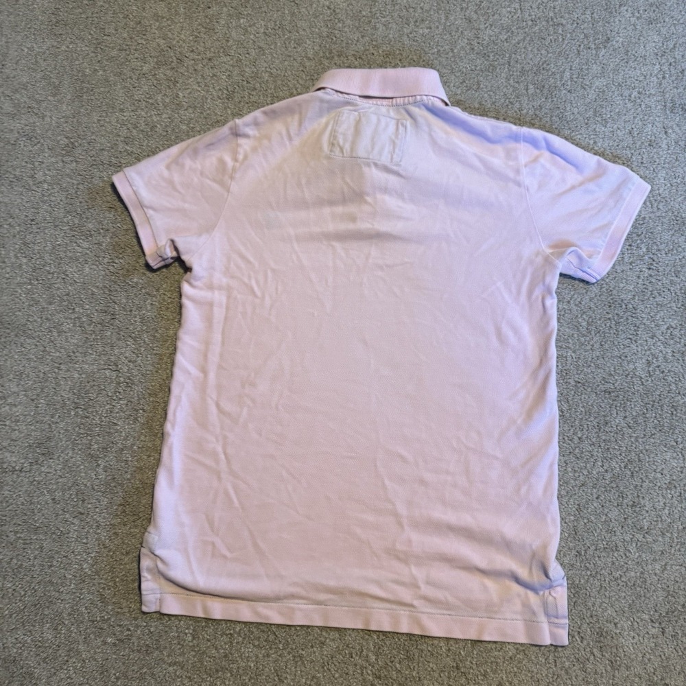 American Eagle Men's Polo Shirt Size Small Vintage Fit Pink Short Sleeve Casual - Picture 5 of 5